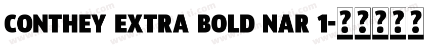 conthey extra bold nar 1字体转换